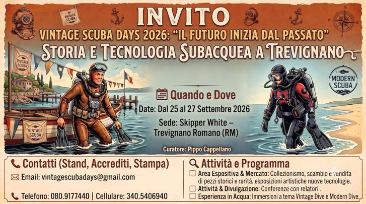 VINTAGE SCUBA DAYS - TREVIGNANO vintage scuba days 2026